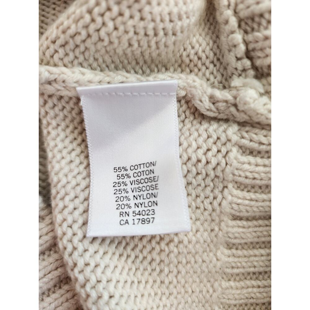 Banana Republic Women's Large Beige V-Neck Pullover Long Sleeve Sweater - Picture 8 of 9